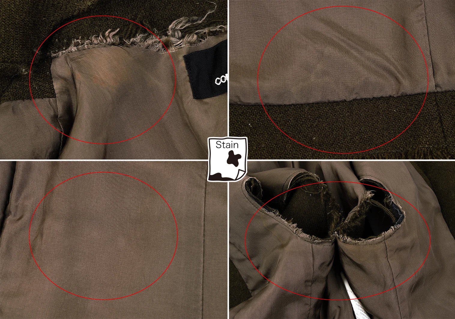 トリココムデギャルソンtricot COMME des GARCONS ウール縮絨切替