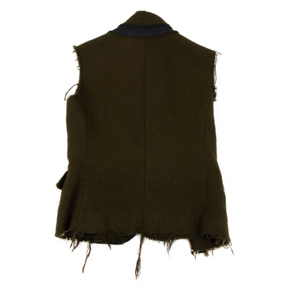 tricot COMME des GARCONS Fulling Wool Sleeveless Jacket K-163920_014