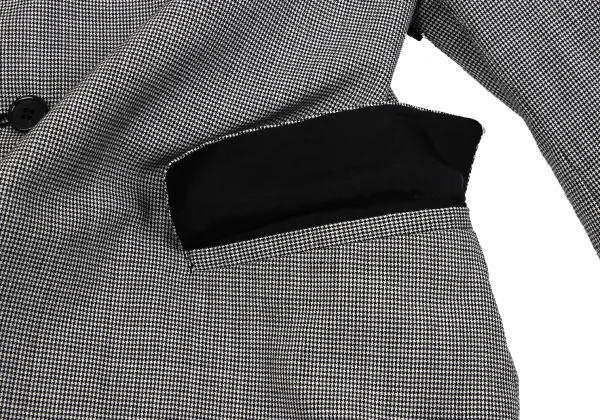 BLACK COMME des GARCONS Puppytooth Wool Jacket K-163921_010