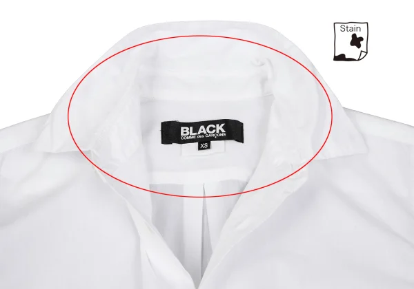 BLACK COMME des GARCONS Switching Sleeves Cotton Shirt K-163923_005