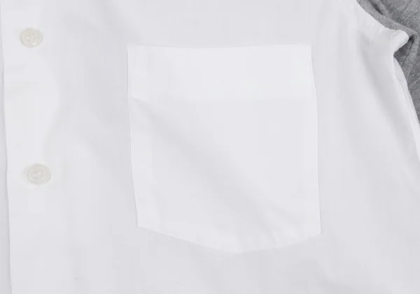 BLACK COMME des GARCONS Switching Sleeves Cotton Shirt K-163923_007