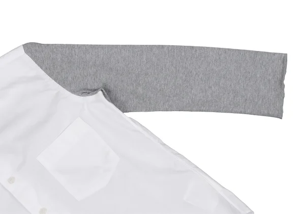 BLACK COMME des GARCONS Switching Sleeves Cotton Shirt K-163923_008