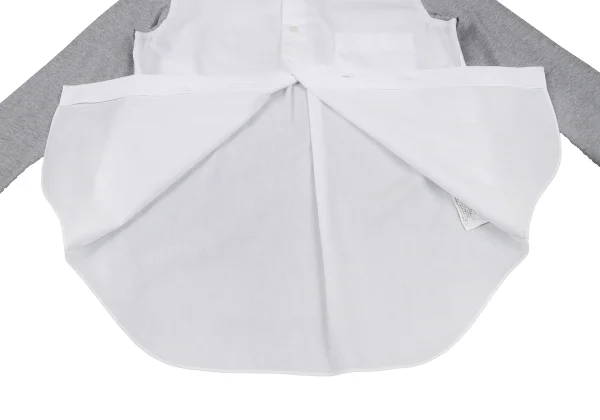 BLACK COMME des GARCONS Switching Sleeves Cotton Shirt K-163923_012