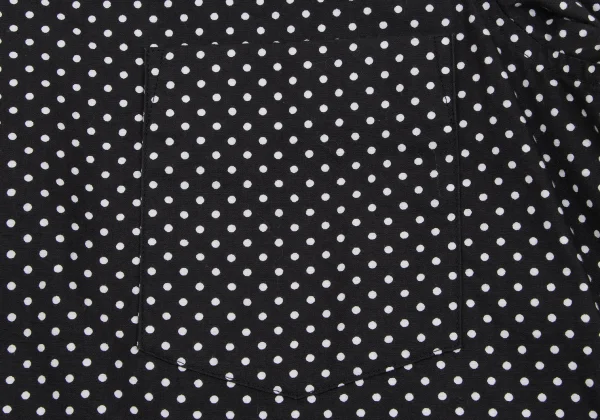 BLACK COMME des GARCONS Dot Round Collar Cotton Shirt K-163924_007