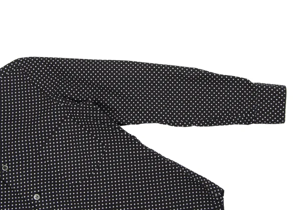 BLACK COMME des GARCONS Dot Round Collar Cotton Shirt K-163924_008