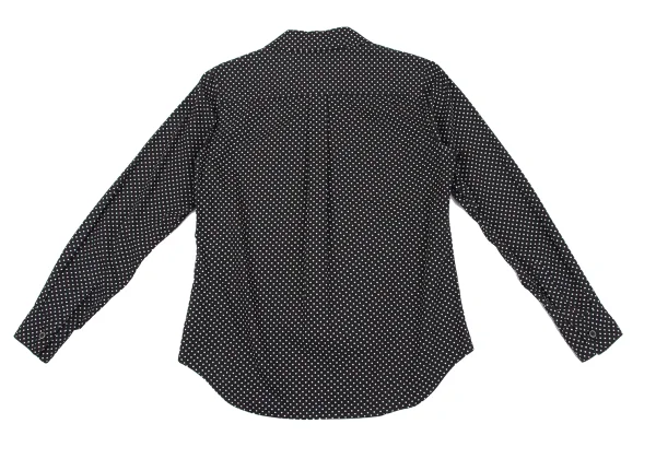 BLACK COMME des GARCONS Dot Round Collar Cotton Shirt K-163924_013