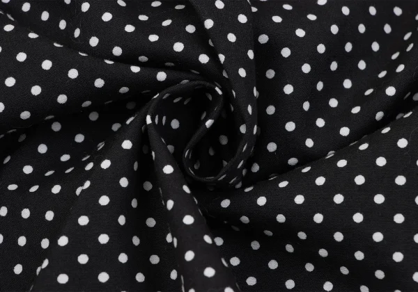 BLACK COMME des GARCONS Dot Round Collar Cotton Shirt K-163924_015