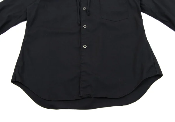 BLACK COMME des GARCONS Cotton Hooded Shirt K-163925_014