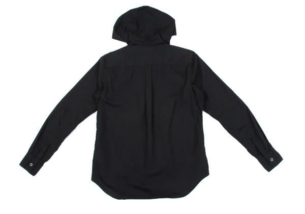 BLACK COMME des GARCONS Cotton Hooded Shirt K-163925_016