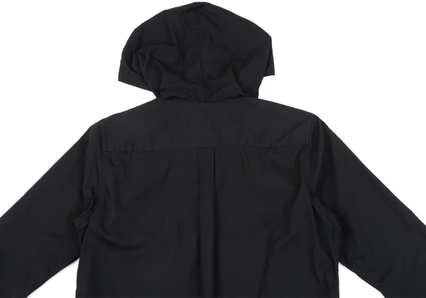 BLACK COMME des GARCONS Cotton Hooded Shirt K-163925_017