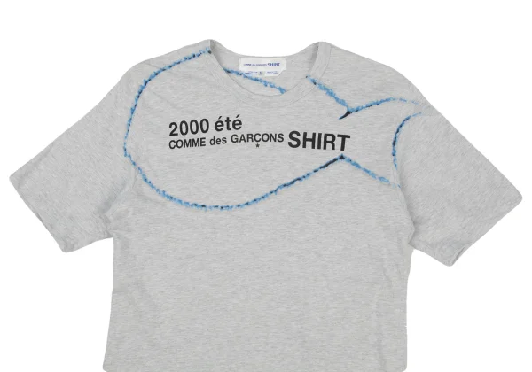 COMME des GARCONS SHIRT Fish Logo Printed T-shirt K-163928_002
