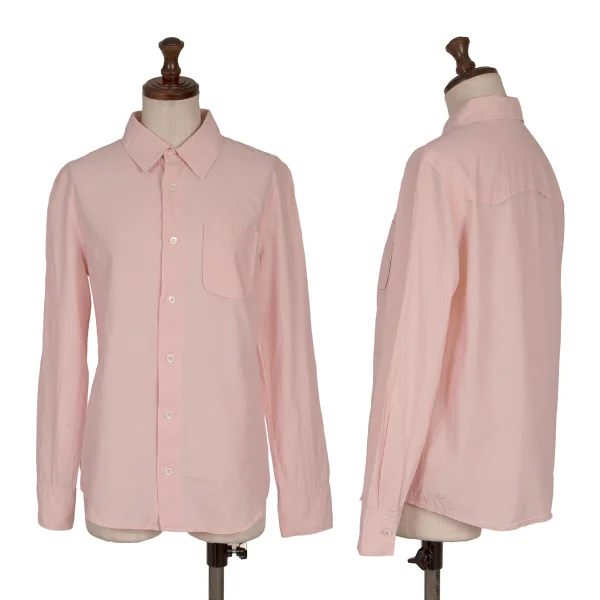 A.P.C. Western Yoke Long Sleeve Shirt Pink XS K-163932_001