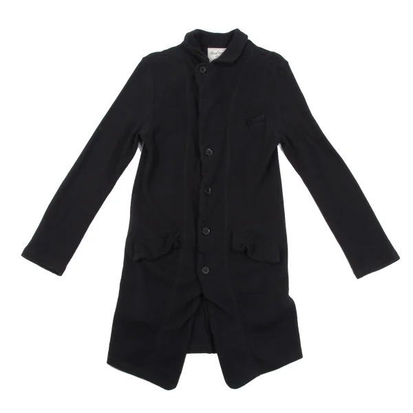 FINAL HOME Dyed Jersey Cotton Long Jacket K-163934_002