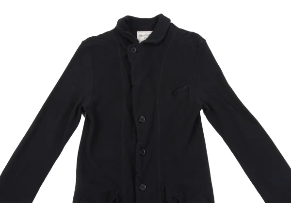 FINAL HOME Dyed Jersey Cotton Long Jacket K-163934_003