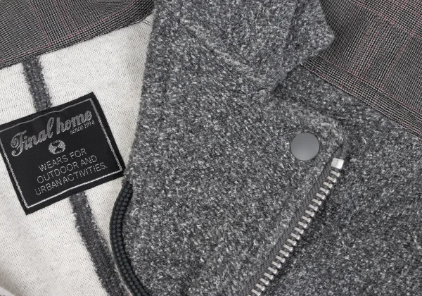 FINAL HOME Panel Switching Check Hooded Jacket K-163935_006