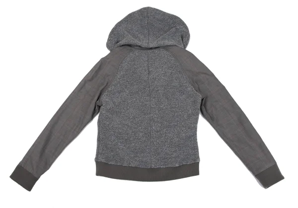 FINAL HOME Panel Switching Check Hooded Jacket K-163935_012