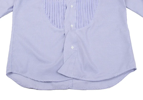 FINAL HOME Pleated Switching Stripe Shirt K-163936_010