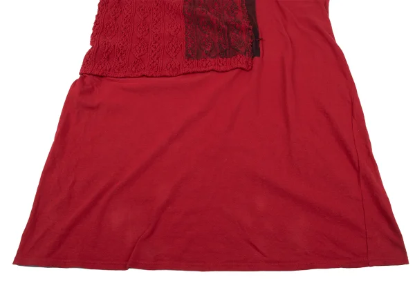 zucca Dyed Cotton Cable Knit Switching Dress K-163938_008