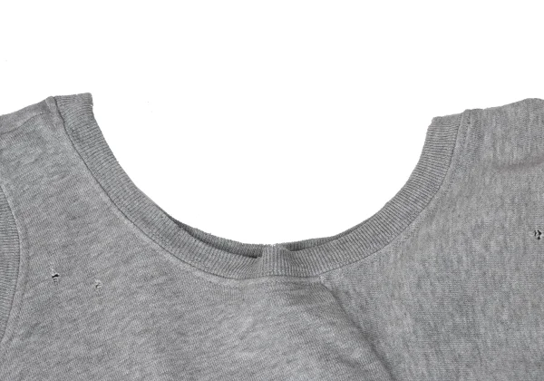 DIESEL Open Shoulder Distressed Sweat Dress K-163939_006