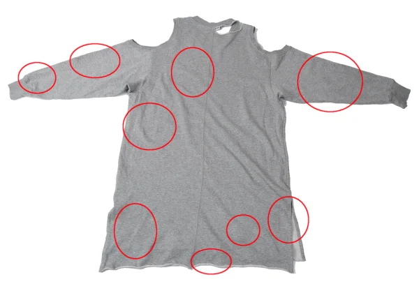 DIESEL Open Shoulder Distressed Sweat Dress K-163939_014