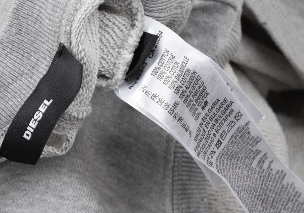 DIESEL Open Shoulder Distressed Sweat Dress K-163939_020