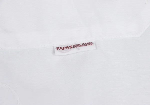 Papas ISLAND Hat Embroidery Cotton Short Sleeved Shirt K-163948_008