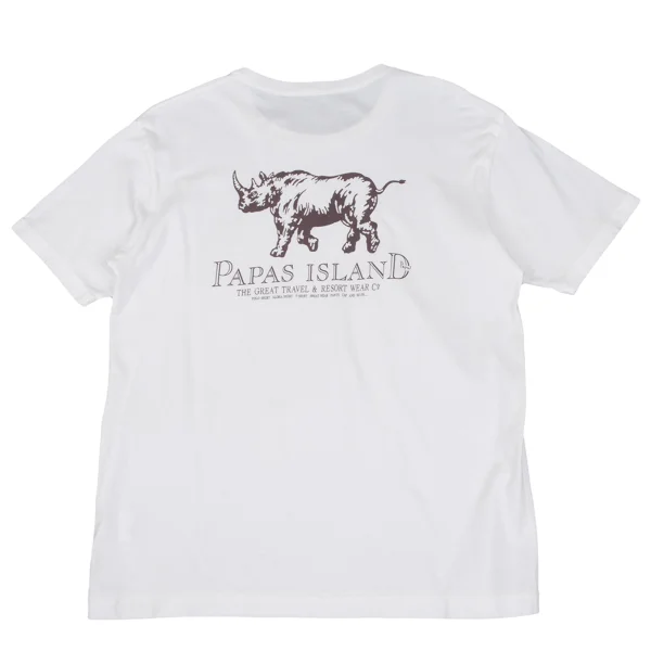 Papas ISLAND Rhinoceros Printed T-shirt K-163949_011