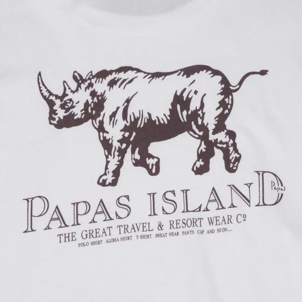 Papas ISLAND Rhinoceros Printed T-shirt K-163949_012
