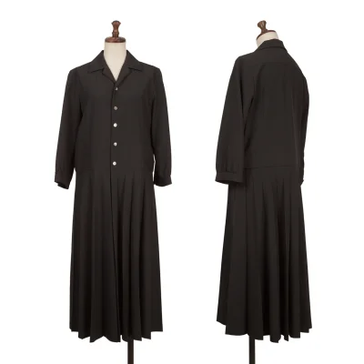 tricot COMME des GARCONS Wool Pleated Pull Over Dress