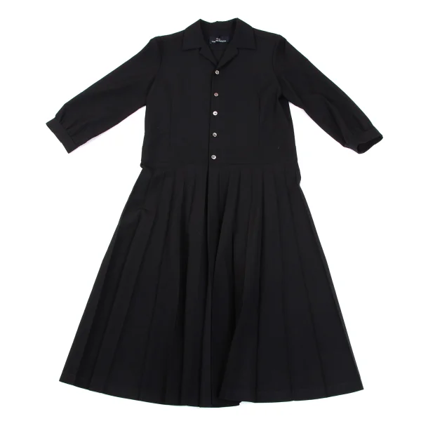 tricot COMME des GARCONS Wool Pleated Pull Over Dress K-163951_002