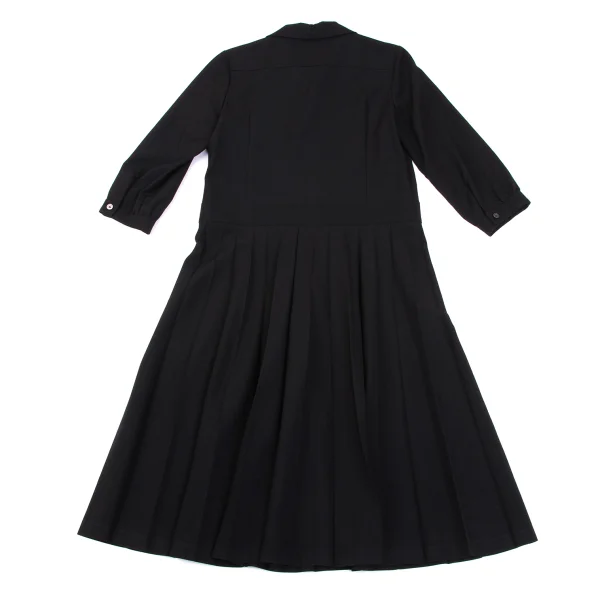 tricot COMME des GARCONS Wool Pleated Pull Over Dress K-163951_011