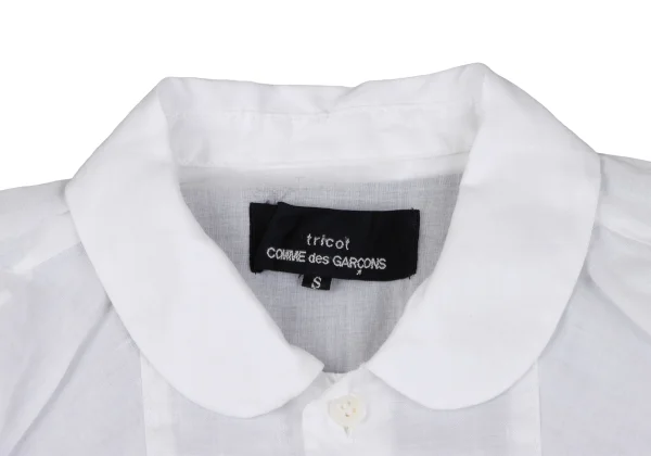 tricot COMME des GARCONS Lace Trim Linen Blouse K-163952_004
