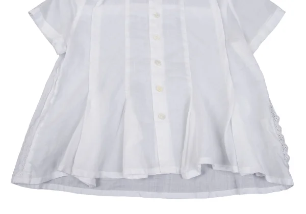 tricot COMME des GARCONS Lace Trim Linen Blouse K-163952_007