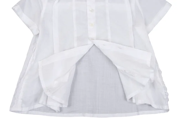 tricot COMME des GARCONS Lace Trim Linen Blouse K-163952_010