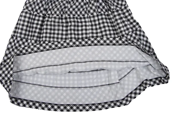 tricot COMME des GARCONS Cotton Gingham Check Skirt K-163953_010