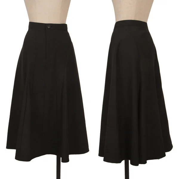 tricot COMME des GARCONS Curve Switching Wool Skirt Black S K-163954_001