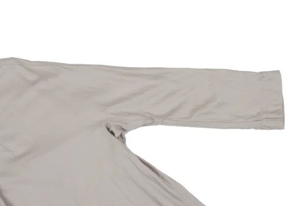 Veritecoeur Stand Collar Cotton Long Shirt Dress K-163956_007