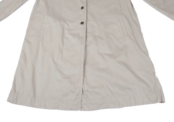 Veritecoeur Stand Collar Cotton Long Shirt Dress K-163956_009