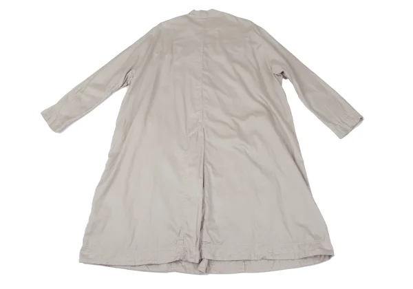 Veritecoeur Stand Collar Cotton Long Shirt Dress K-163956_012