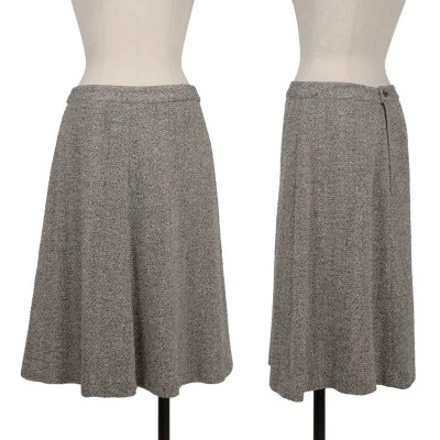 Mademoiselle NON NON Linen Silk Tweed Skirt