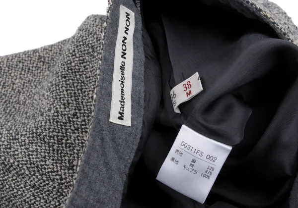 Mademoiselle NON NON Linen Silk Tweed Skirt K-163960_012