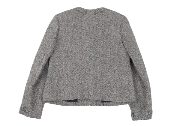 Mademoiselle NON NON  Linen Silk Tweed Jacket & Skirt K-163961_008