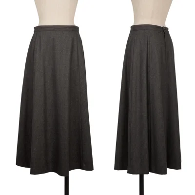 Mademoiselle NON NON Wool Striped Skirt