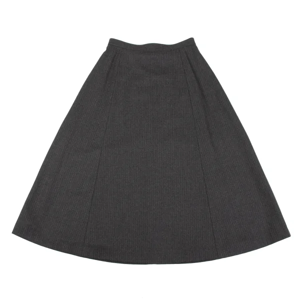 Mademoiselle NON NON Wool Striped Skirt K-163965_002
