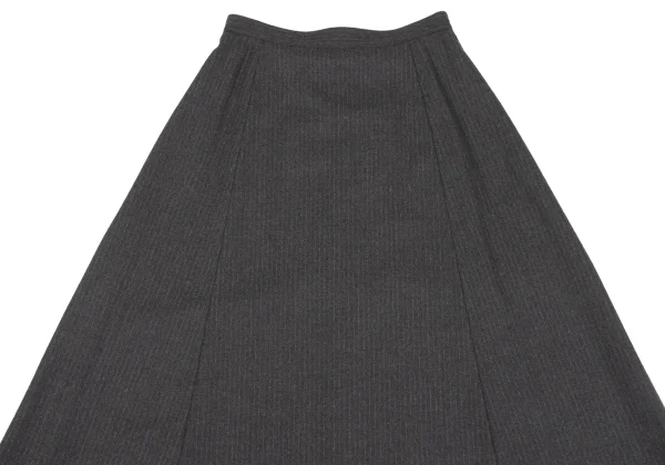 Mademoiselle NON NON Wool Striped Skirt K-163965_003