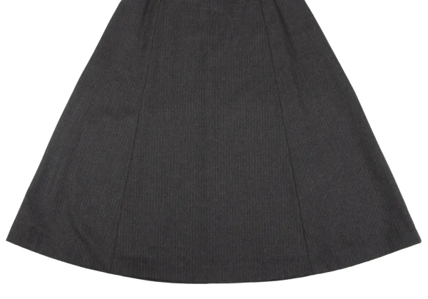 Mademoiselle NON NON Wool Striped Skirt K-163965_005