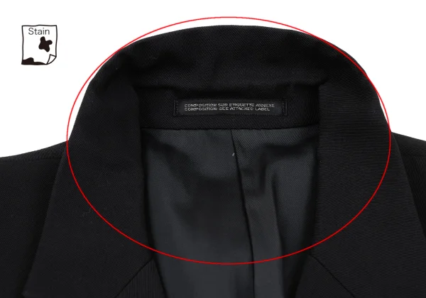 Yohji Yamamoto POUR HOMME Wool Patch Pocket Jacket K-163966_003