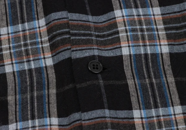 Y's for men Rayon Open-collar Checker Long Shirt K-163973_010