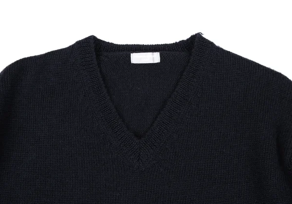COMME des GARCONS HOMME Wool V Neck Knit Sweater K-163979_004