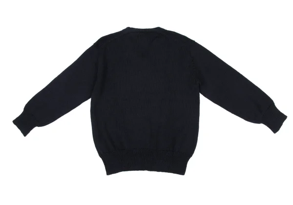 COMME des GARCONS HOMME Wool V Neck Knit Sweater K-163979_009